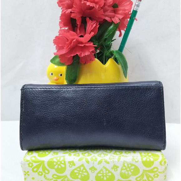 Michael Kors Black Pebbled Leather Logo Credit Card Bifold Wallet - Picture 2 of 16